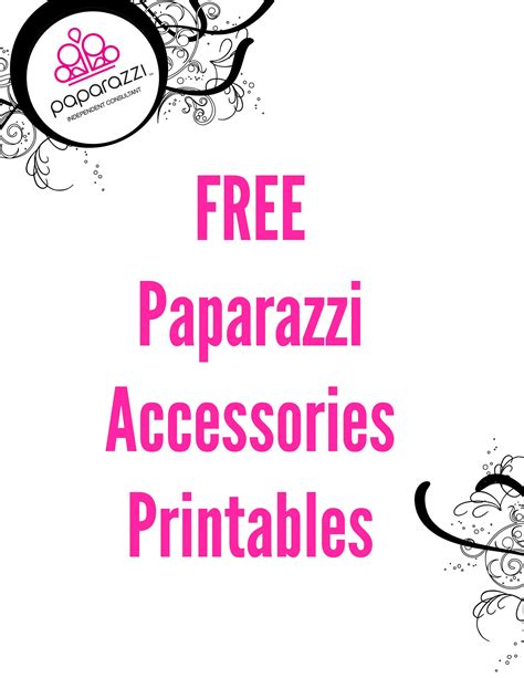 Free Paparazzi Printables